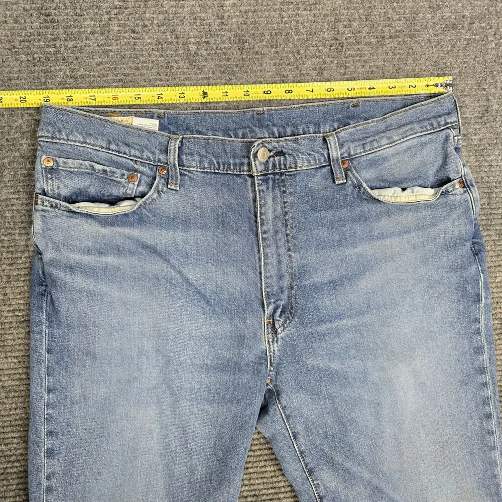 Levis 511 Premium Jeans Mens 38x30 Blue Slim Fit Stretch Denim Stained